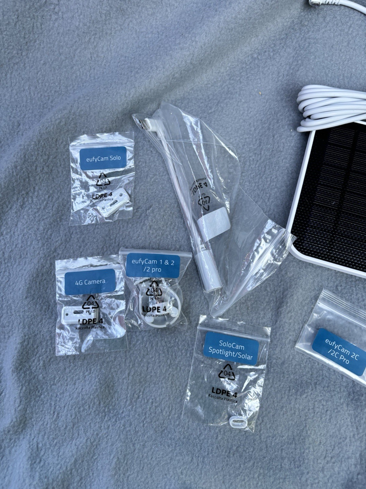 Solar Panel For For For Blink Security Camera Solar Charger White