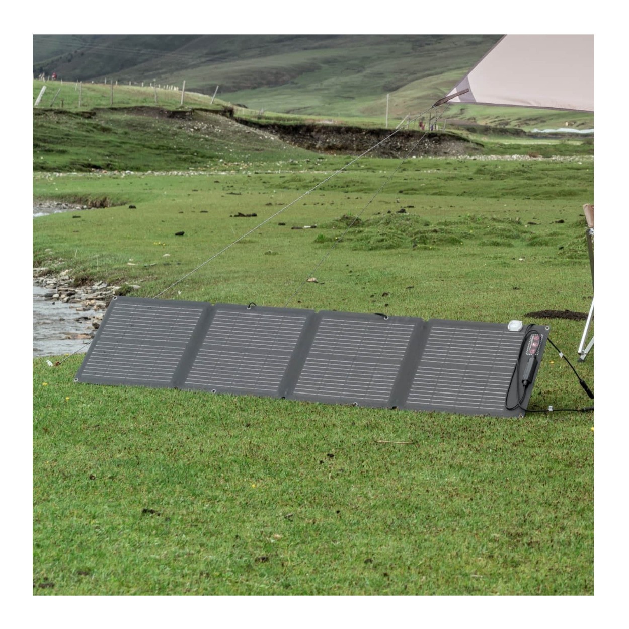 EcoFlow Foldable 110W Solar Panel IP68 Waterproof Carry Case (Black)