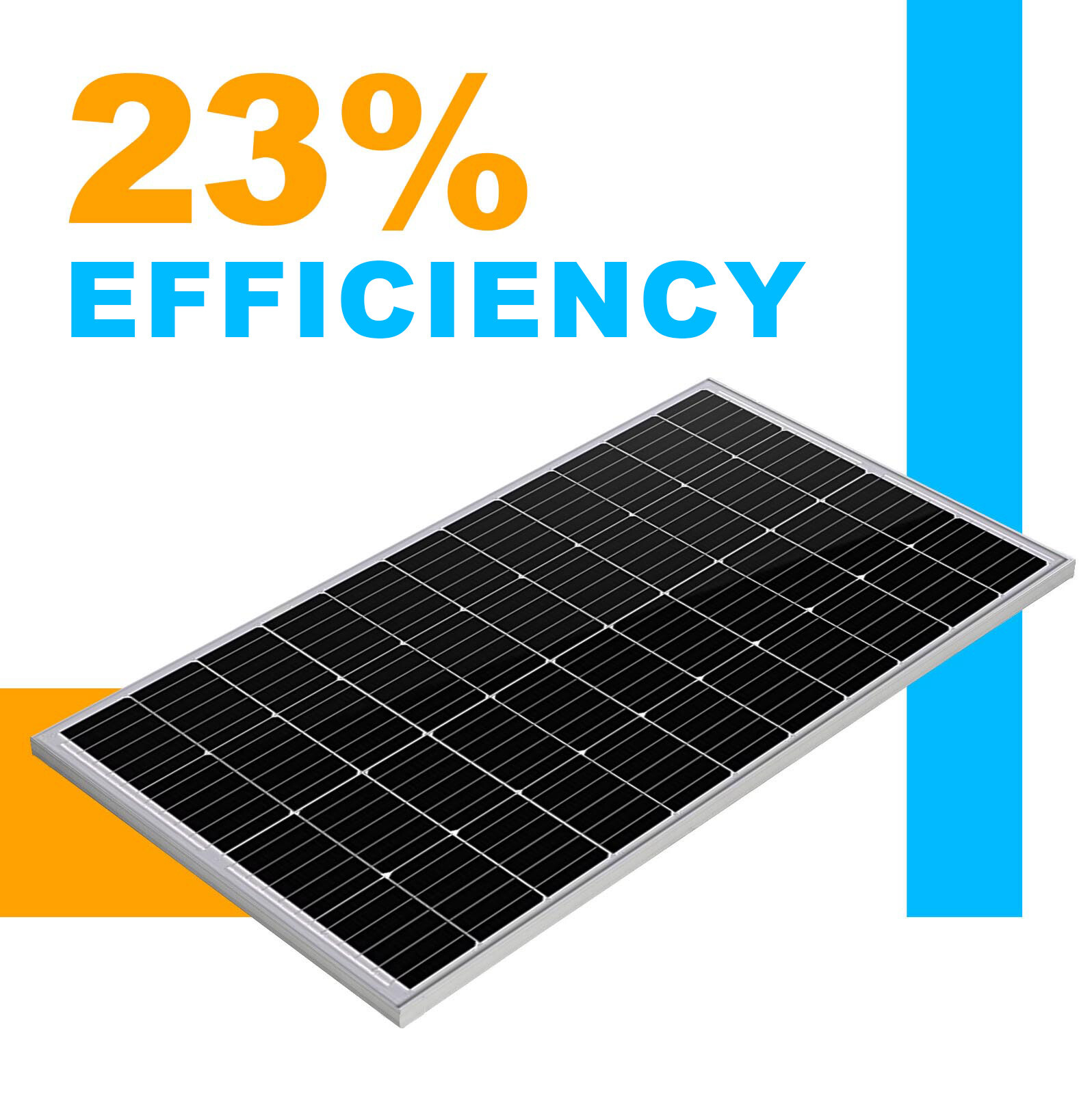 200W 12V Mono Solar Panel Module Off Grid PV Power for Battery Charging Boat RV