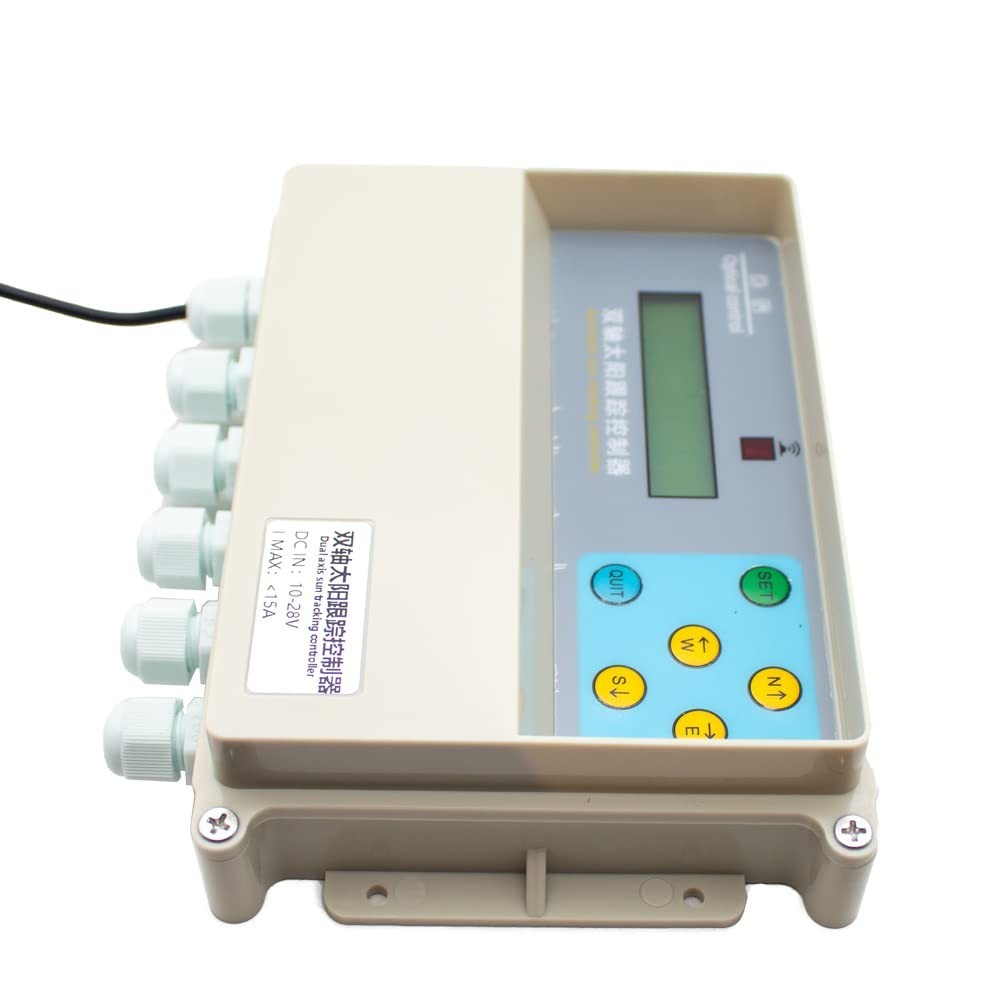 Automatic Dual Axis Solar Tracker Controller with Remote | Sun Tracking System