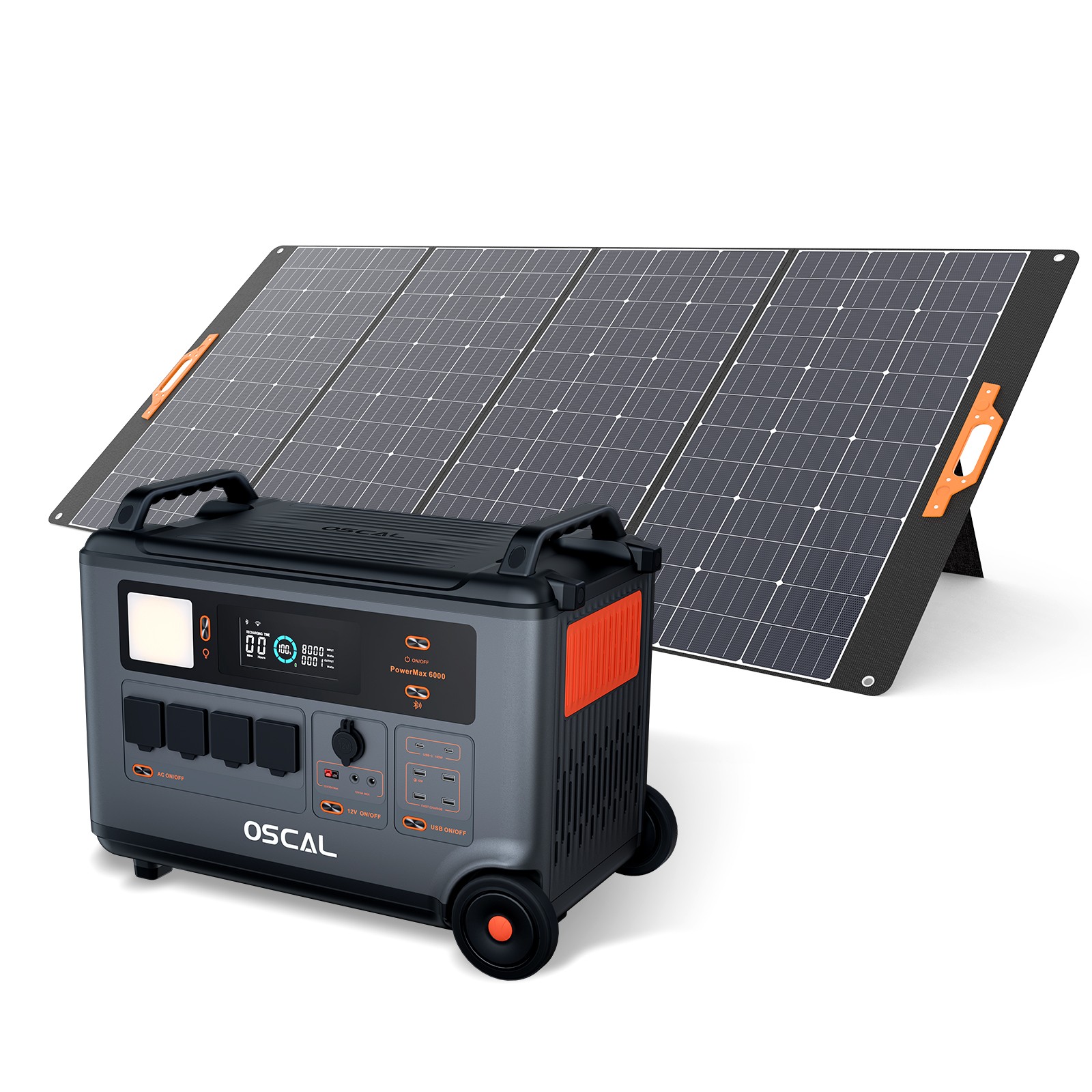 Blackview OSCAL PowerMax 6000W Portable Power Station 3600Wh W/ 400W Solar Panel