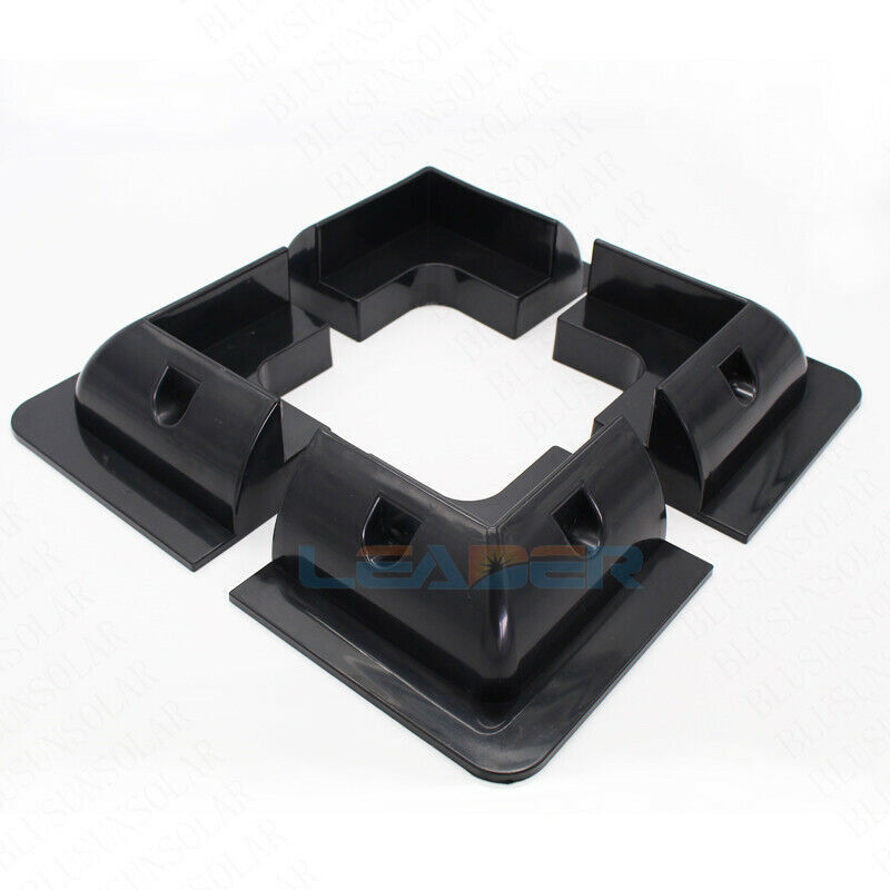 Solar Panel Side Corner Brackets Cable Entry Gland RV Motorhome Campervan