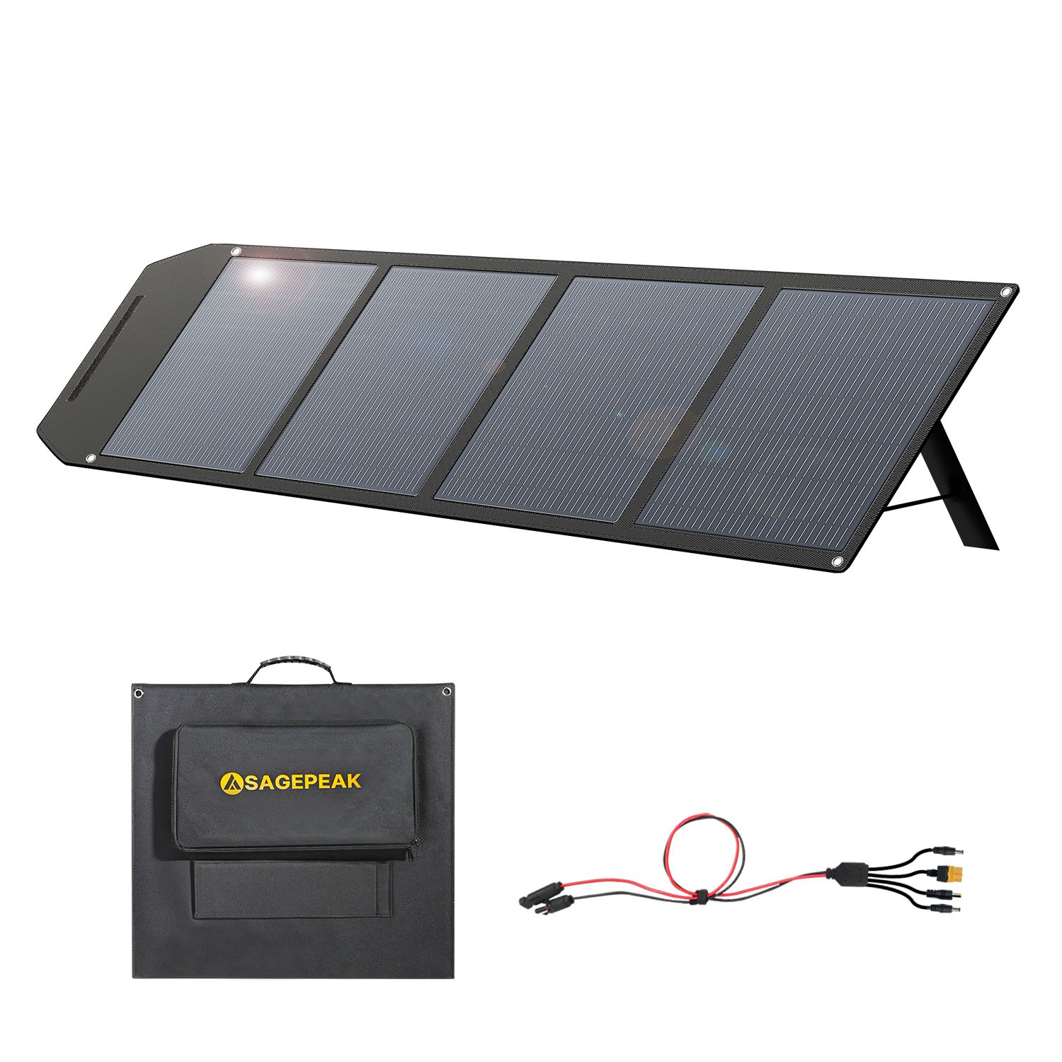 400W Foldable Solar Panel Portable Folding for Charging Home Camping Blackout RV
