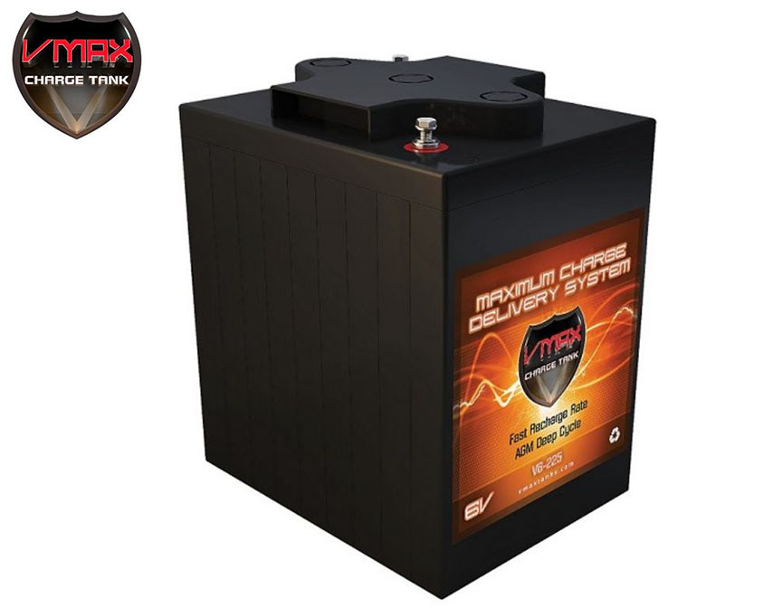 VMAX V6-225 6Volts 225AH Deep Cycle High Performance AGM Battery for SOLAR PANEL