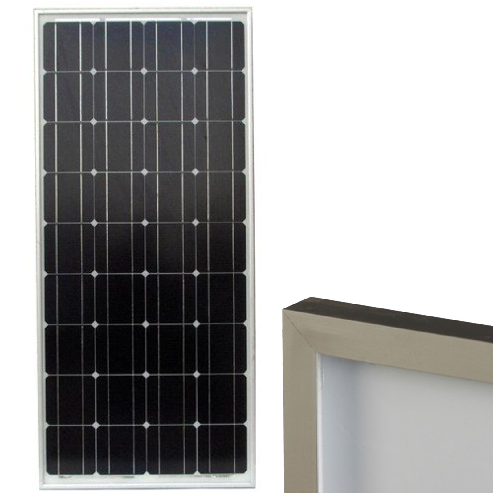 90 Watt Solar Electric Power Panel 12V Monocrystalline PV Module Photovoltaic