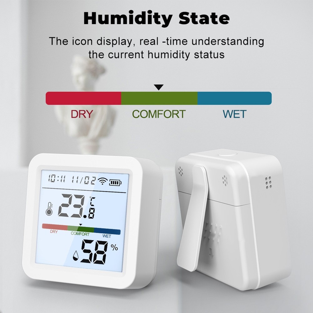 Indoor Climate Monitor with WiFi for Temperature and Humidity Tracking