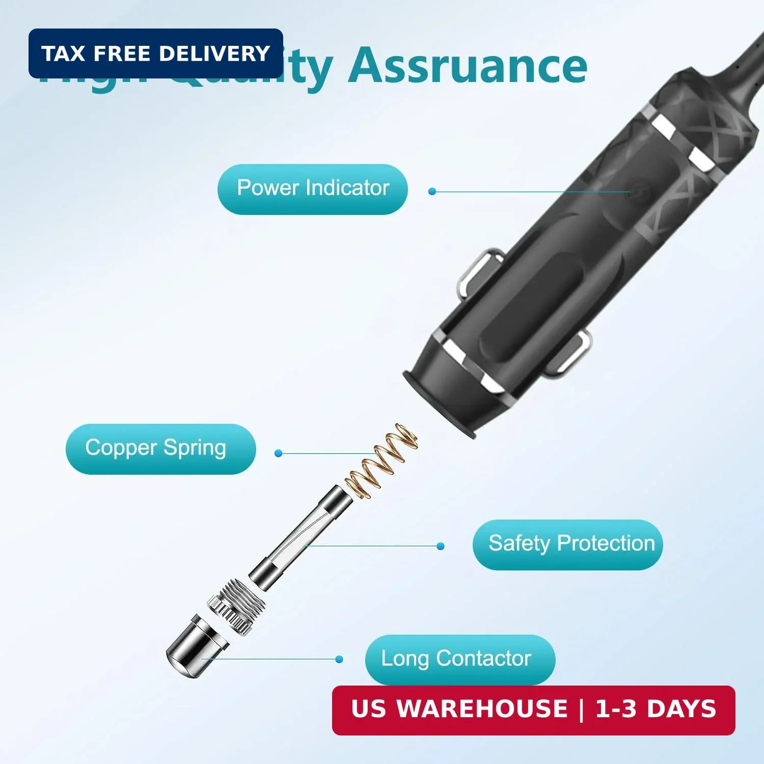 TAIFU 12V/24V XT60i Car Charger Cable for Anker SOLIX Series C300C1000,EF ECOFLO