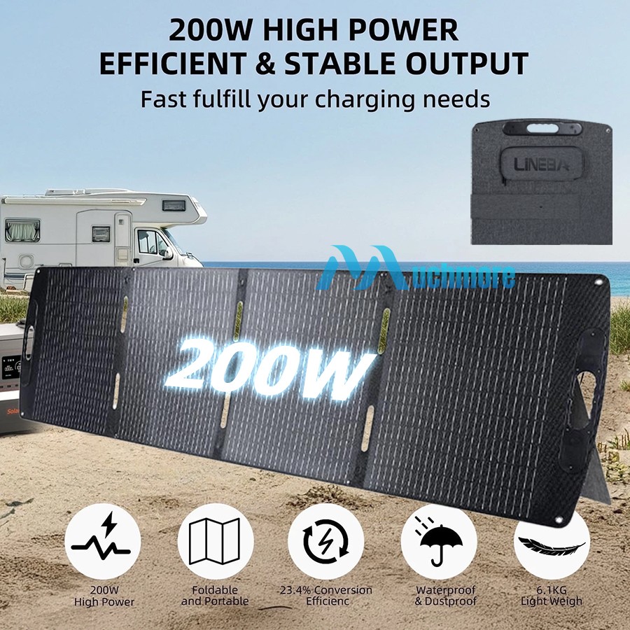 400W 200W Folding Solar Panel Charger Power Station IP65 for Home RV Camping USA