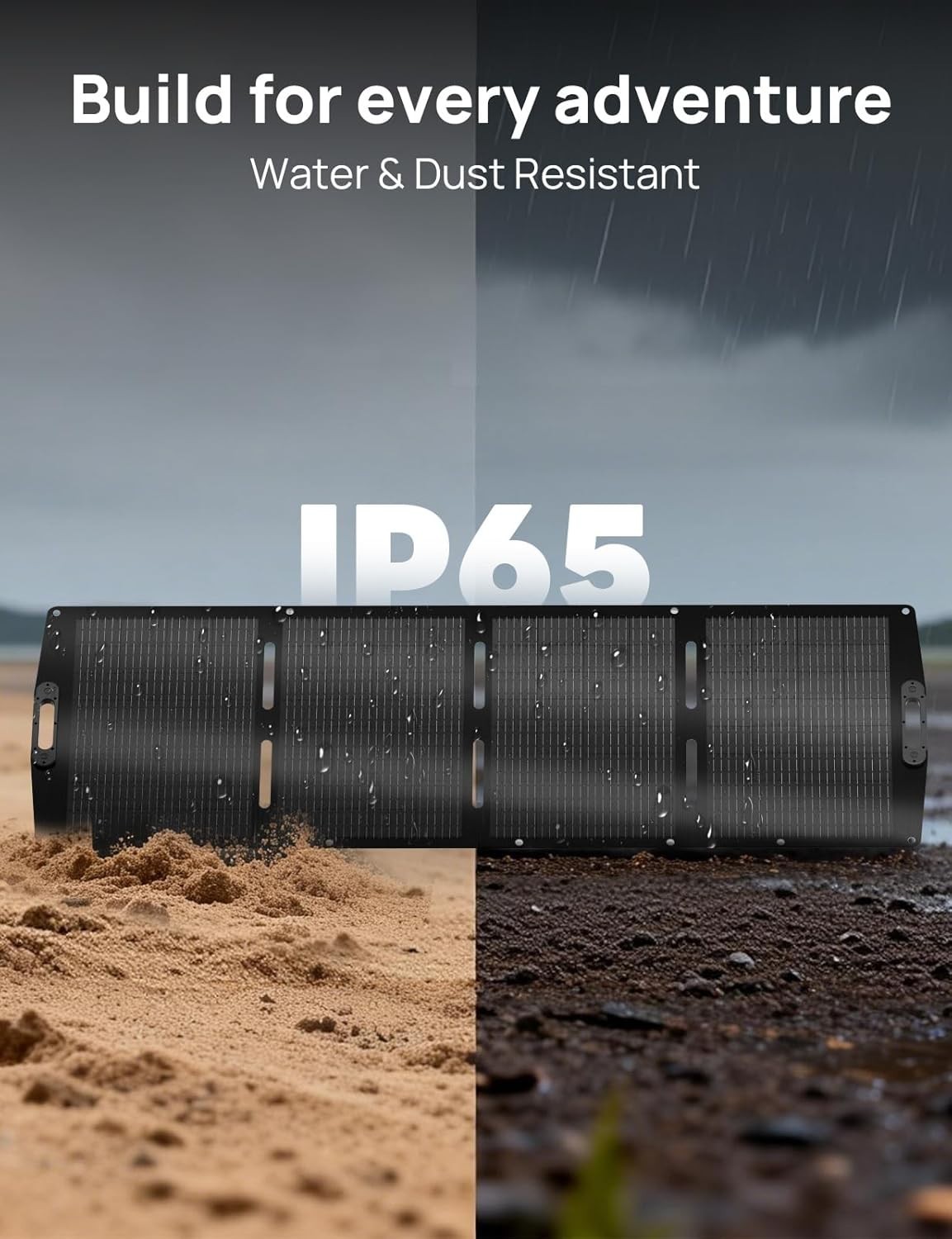 High Efficiency 200W Solar Charger – Waterproof, Portable & Adjustable Kickstand