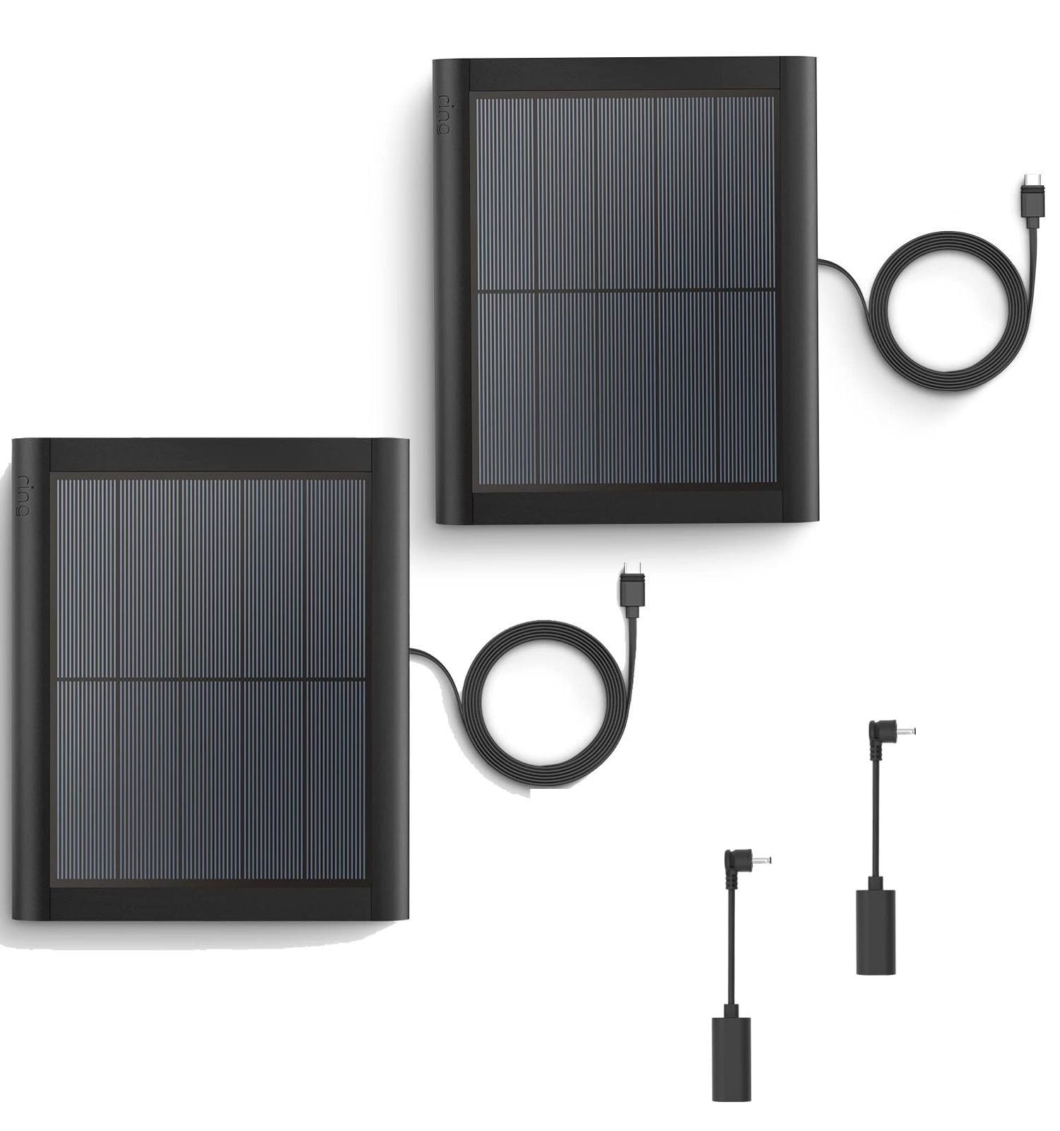 2 Pack Ring Solar Panel(2nd Generation), 5W Solar Panel Charger with Mount fo…