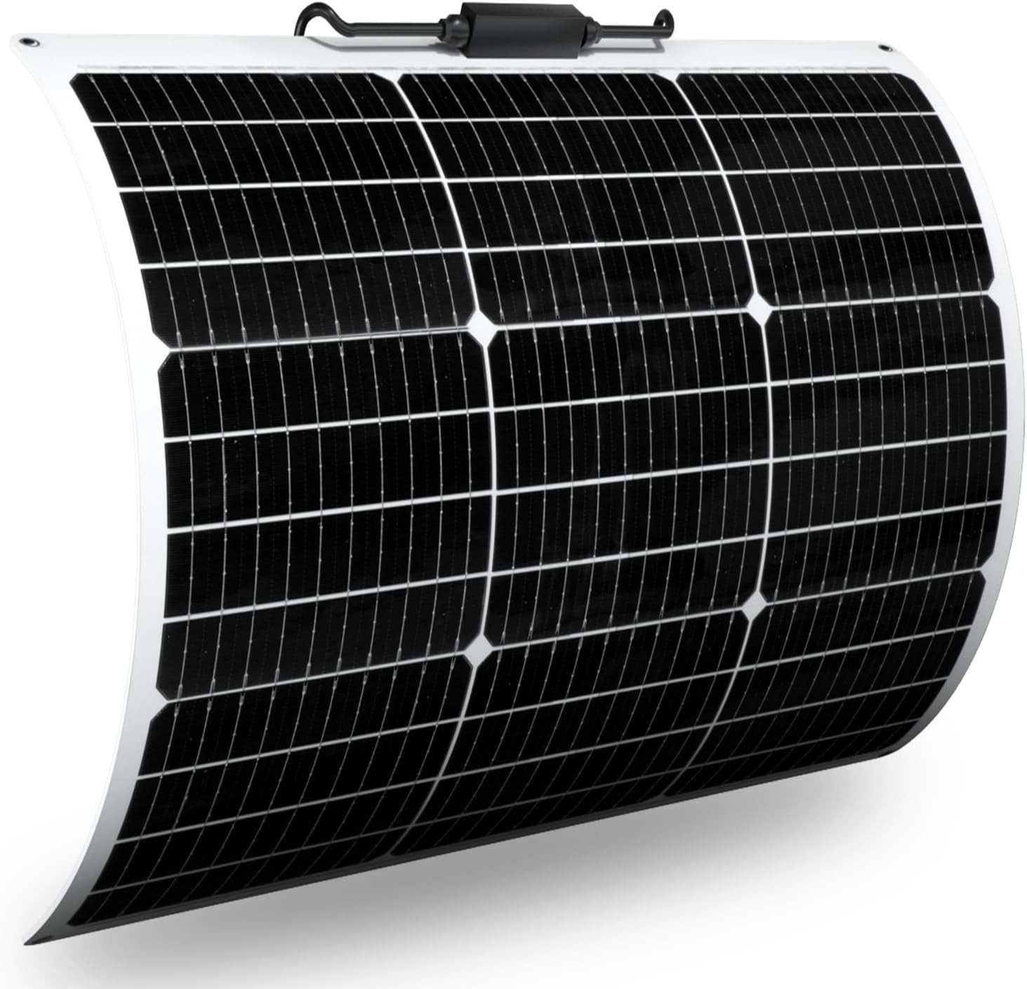 Flexible Solar Panel 50W 12V Monocrystalline Module Fiberglass Lightweight Ch…