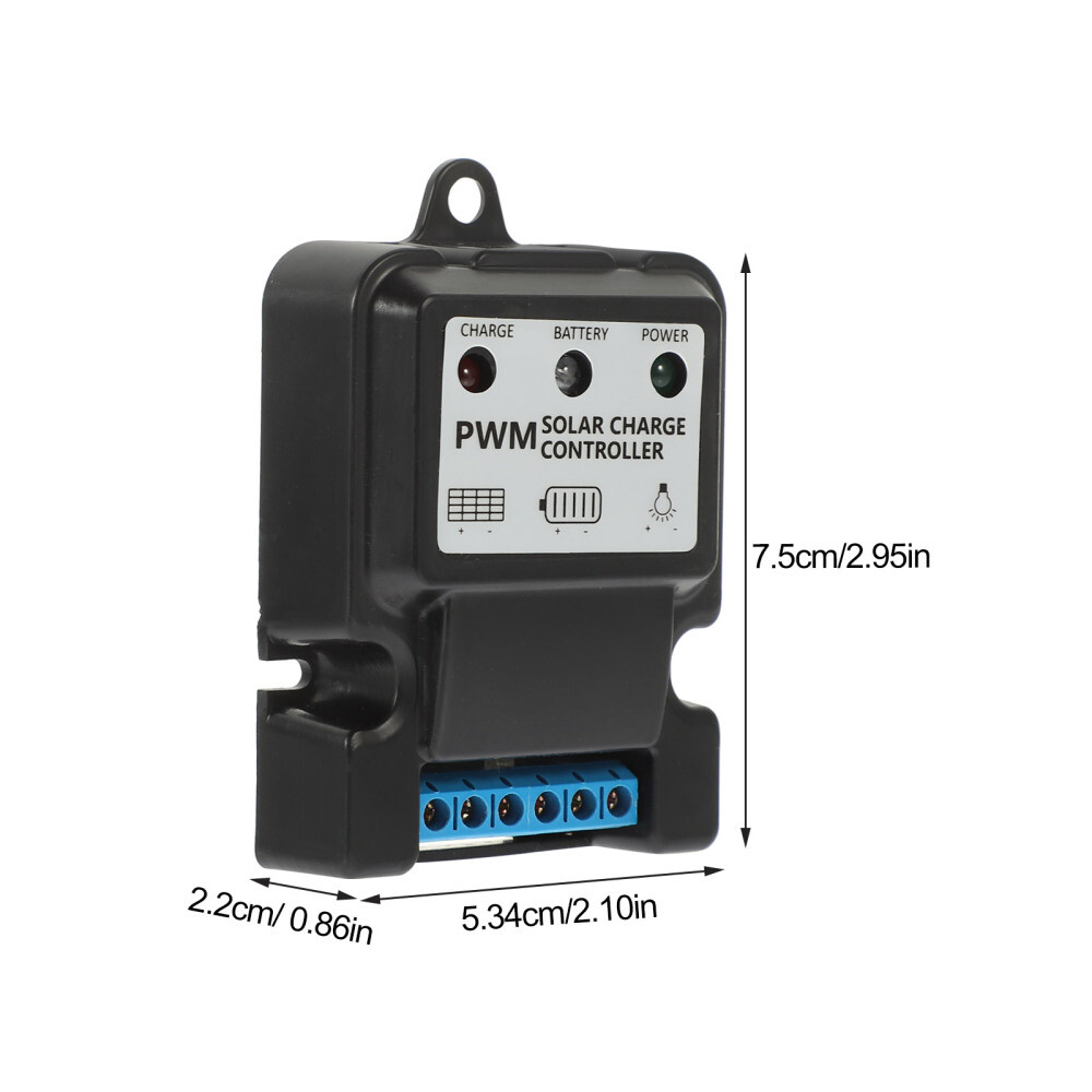 6V 12V 10A Auto Solar Panel Charge Controller Battery Charger Regulator Black