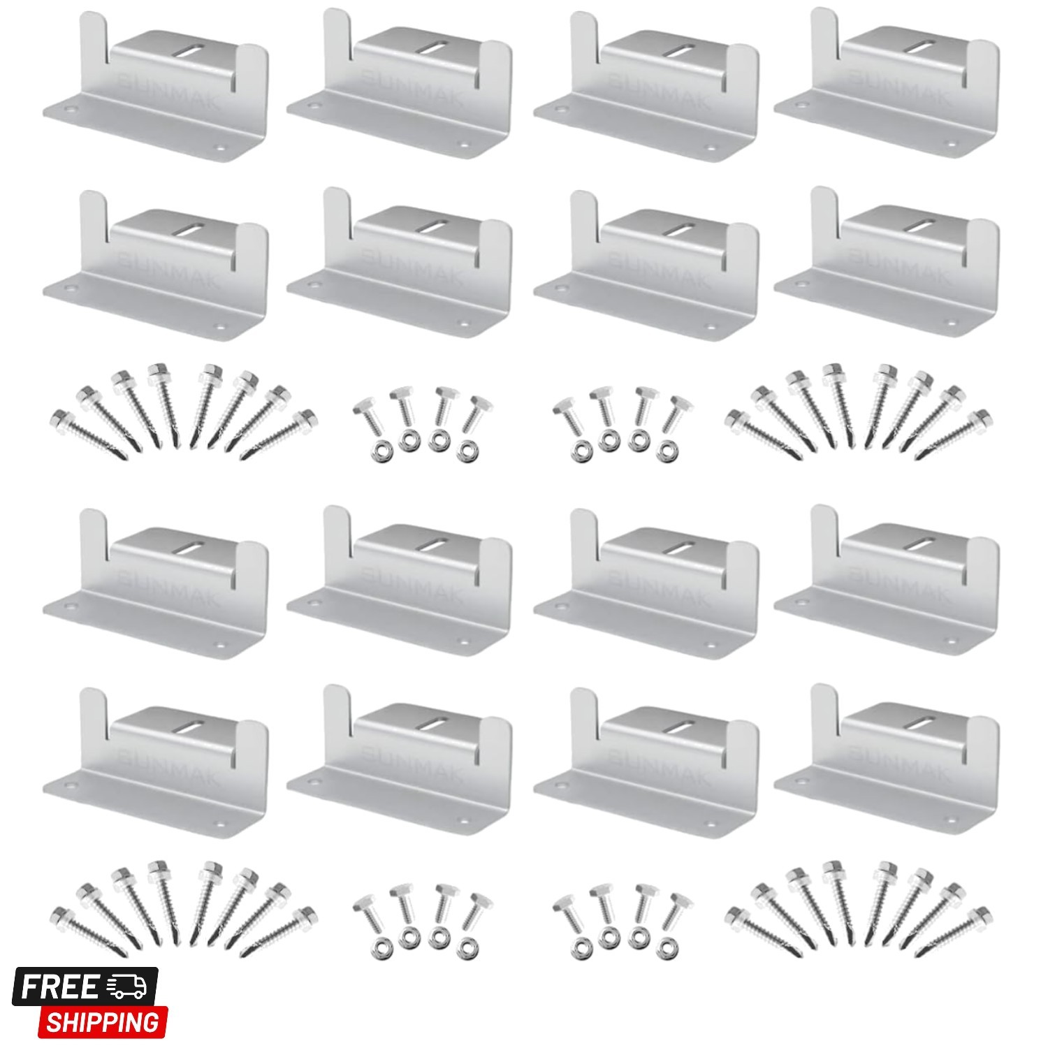 16 Units per Set Solar Panel Mounting Z Brackets, Solar Panel Mounting Bracke…