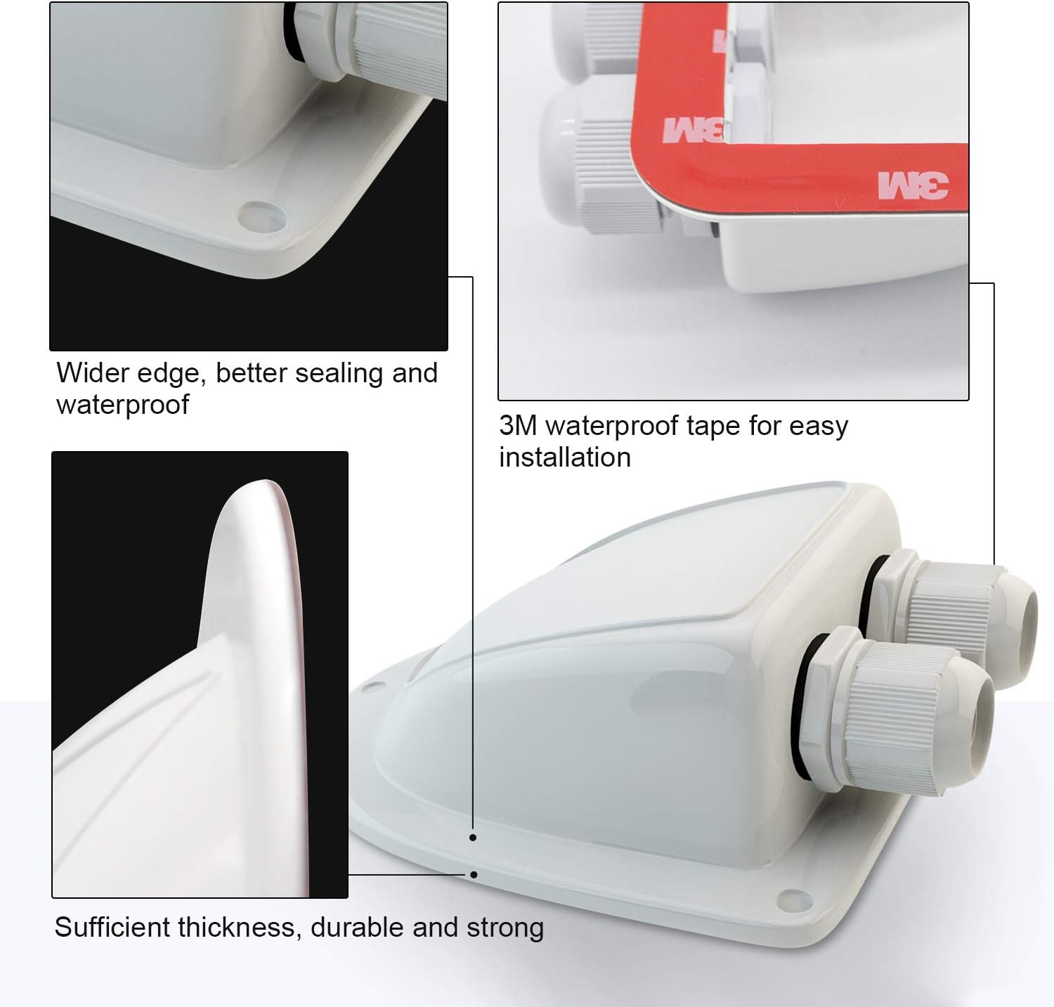 ABS Solar Double Cable Entry Gland for All Cable Types 2Mm² to 6Mm² for Solar Pa
