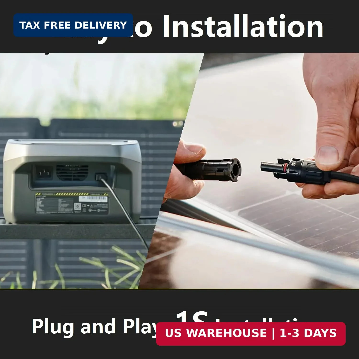 16.5Ft Solar to XT60i Extension Cable Compatible with EF Ecoflow Delta/River Ser