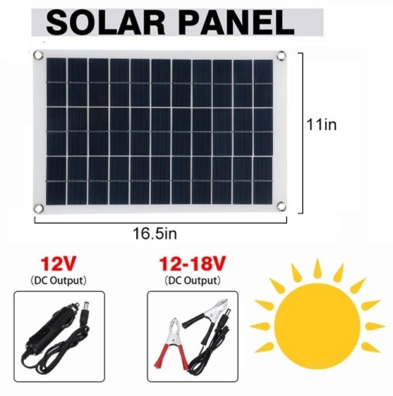 15W/20W 50W 18V flexible solar panel mobile phone car battery solar charger