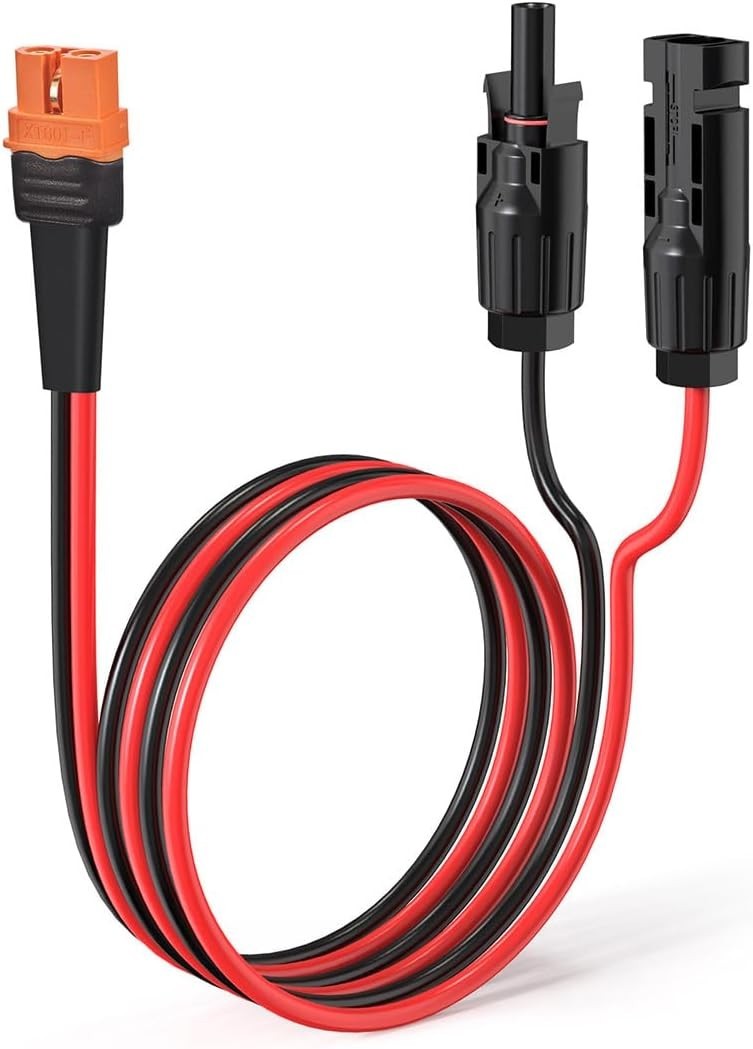 Solar to XT60i Cable 2 10 25 35 50 75 100FT Solar Connector to XT60i 10AWG 2FT