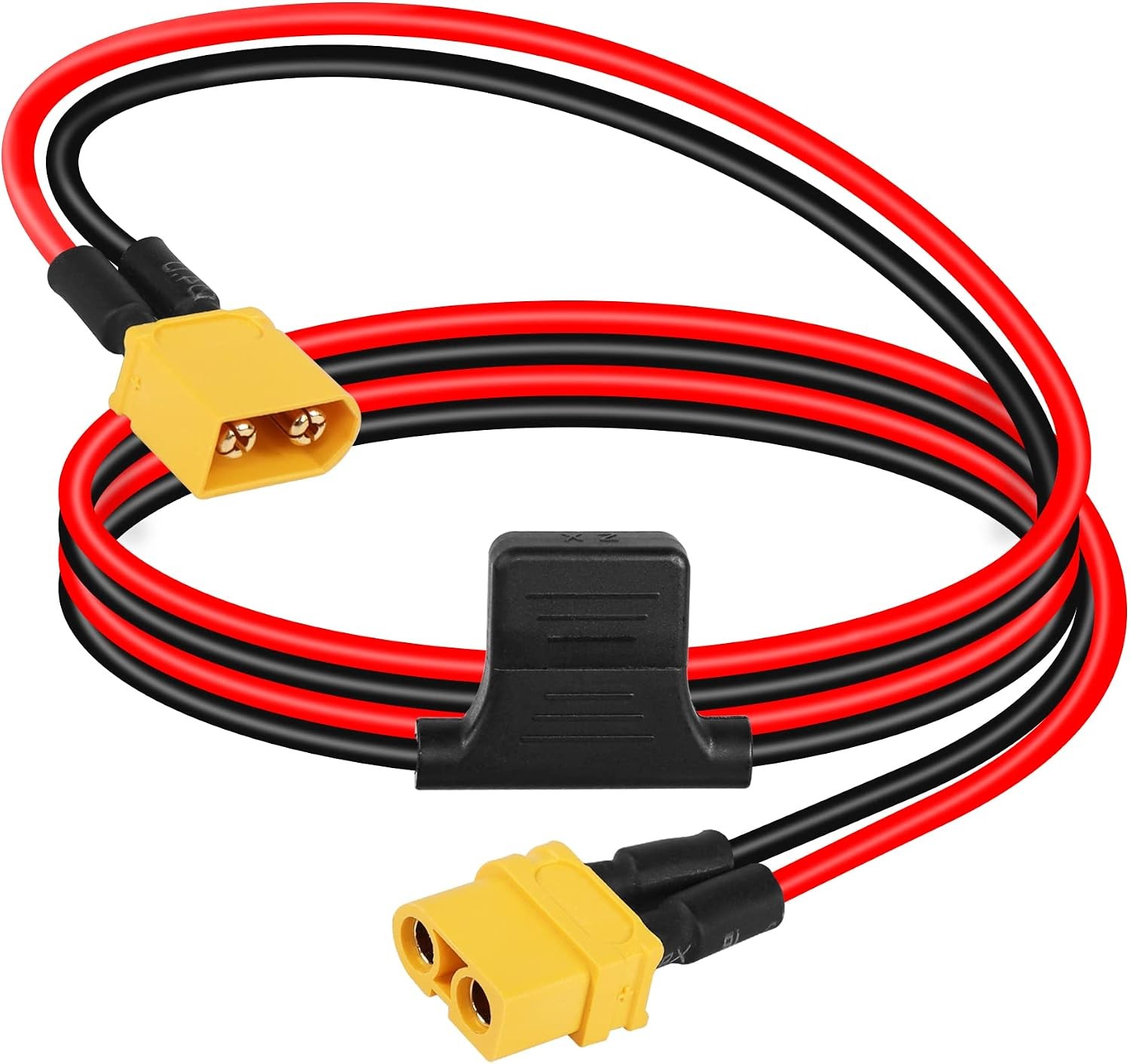 XT60 Extension Cable 12AWG 30A Male to Female RC Battery Power Cord 1M