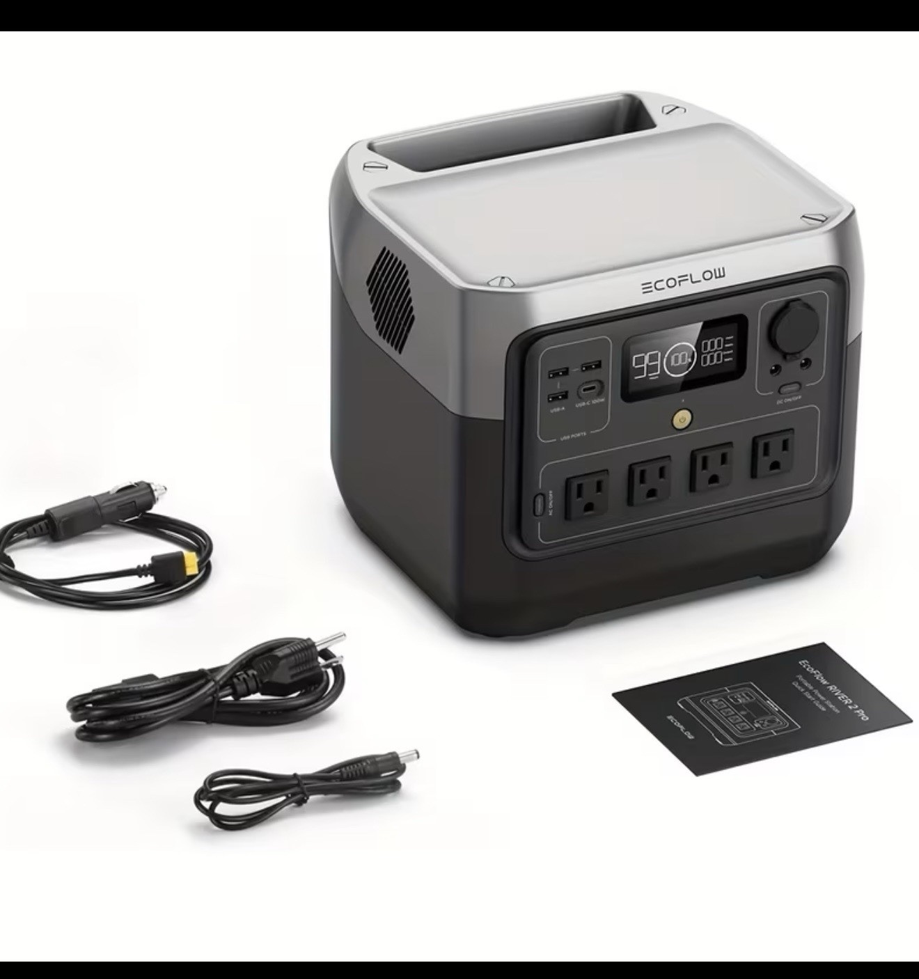 EF EcoFlow Portable Power Station RIVER 2 Pro 700,716Wh LFP Battery,1600W Solar