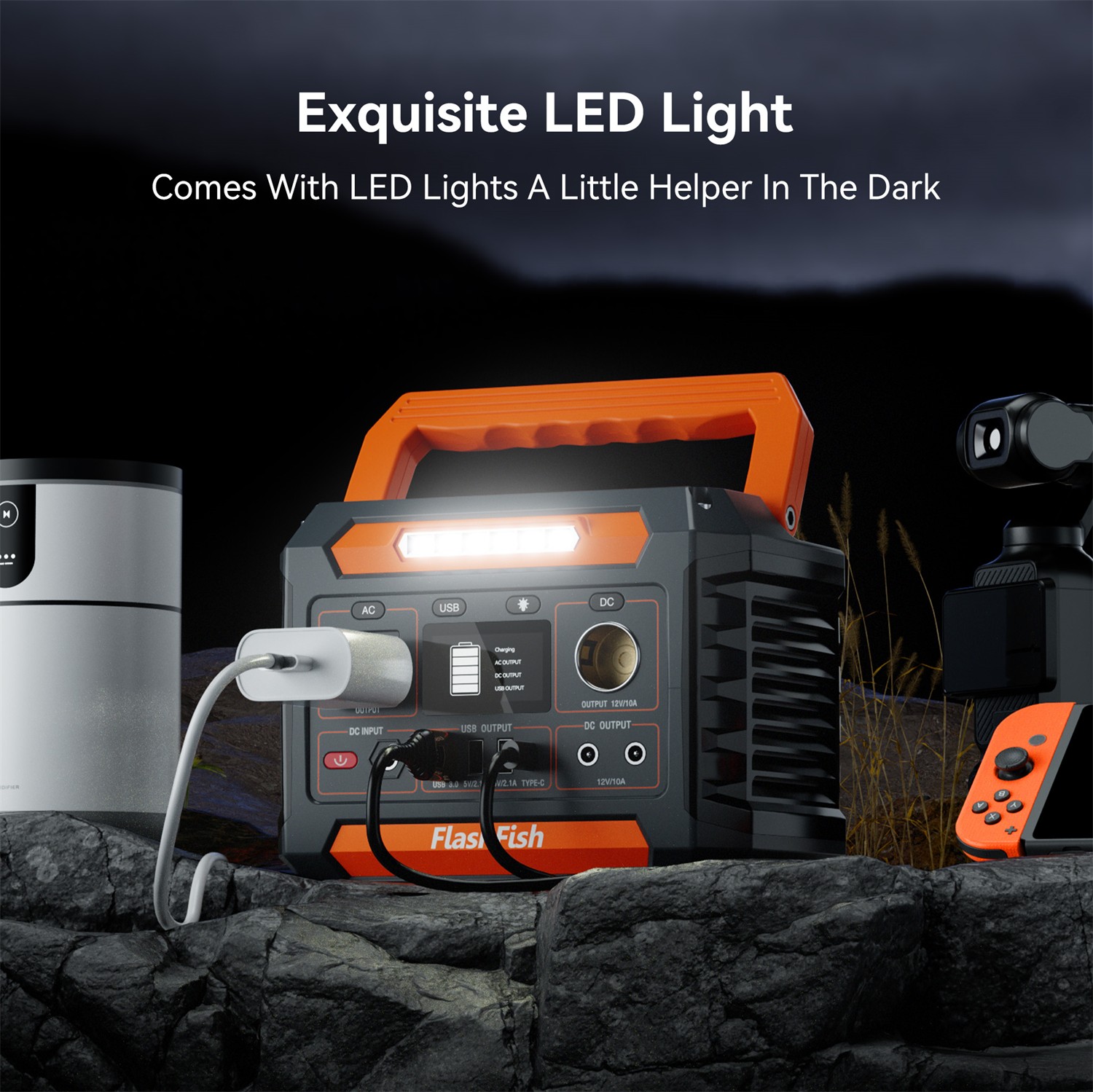 Flashfish 200W 144.3WH P66A Power Station Generator For Home Back-up Solution