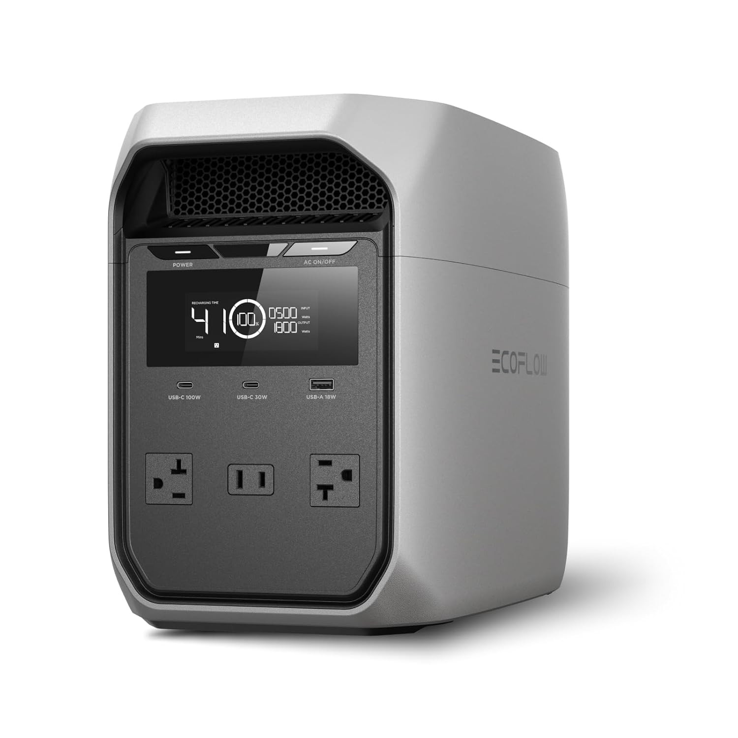 Portable Power Station Delta Classic, 1024Wh Lifepo4 Battery, 1800W AC/100W USB