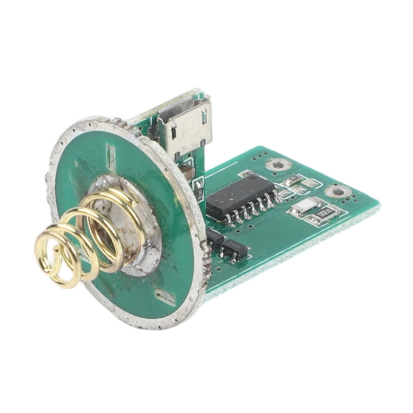 Compact 31×19.6mm LED Driver PCB for 3-4.2V Flashlights with Switch