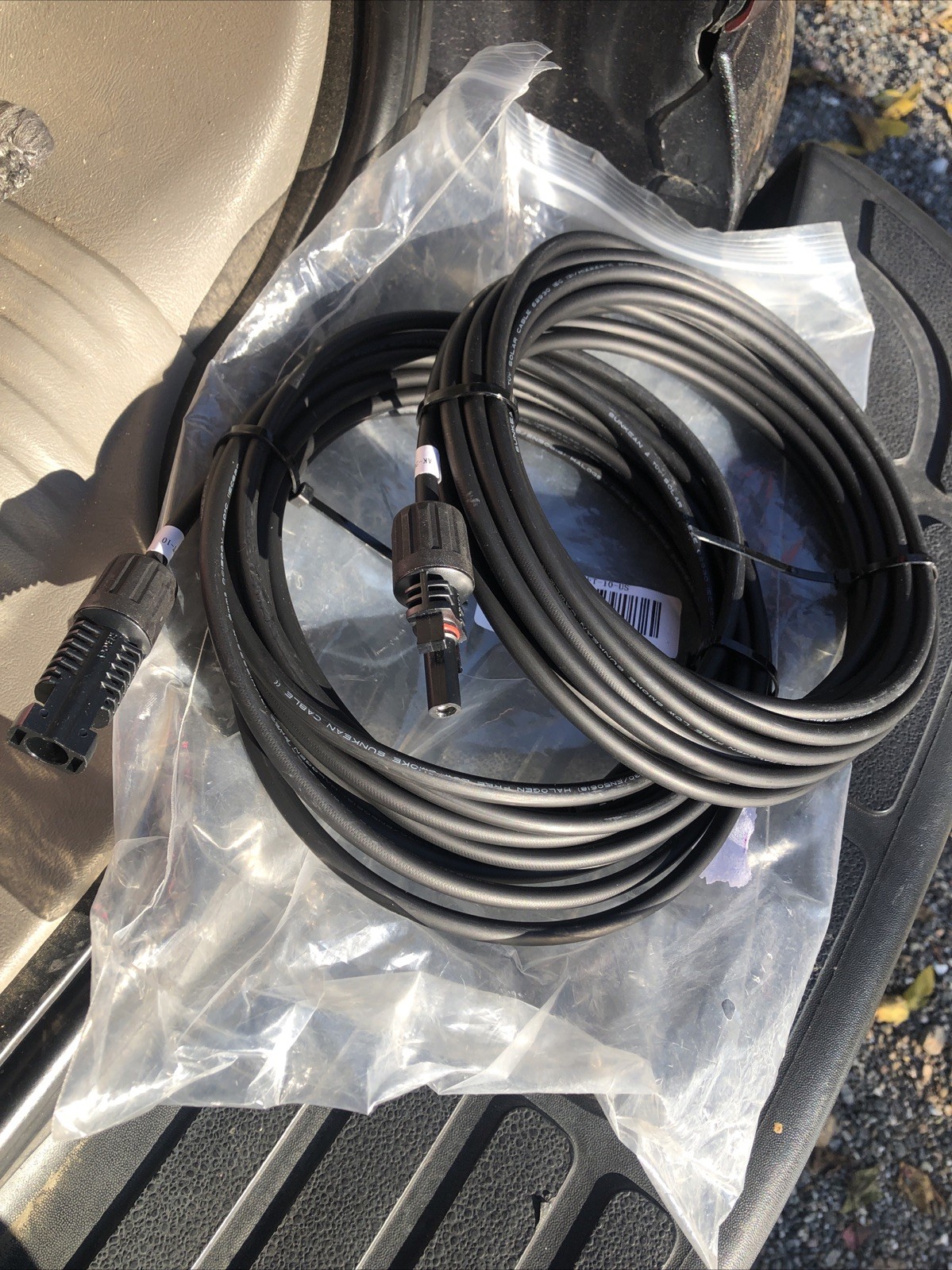 HQST 20Ft 10 AWG Adaptor Kit Solar Cable with Female and Male Connectors(1 Pair)