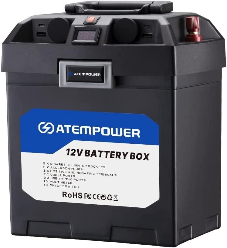 ATEM POWER 12v POWER BOX for Lead Acid/AGM/Li-ion – DIY Power Station generator