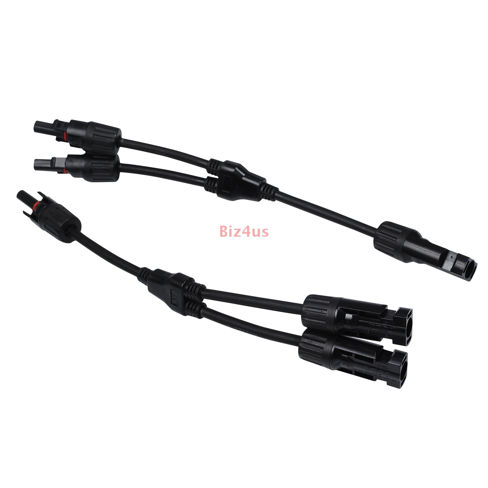 1Pair Solar Cable Splitter Waterproof IP67 2Y Branch Solar Panel Cable Connector