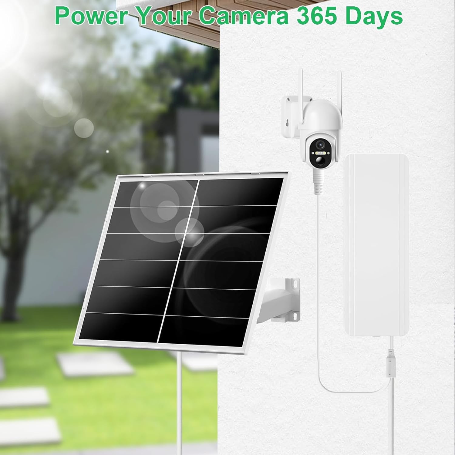 20W Solar Panel Kit Security & Trail Cameras Includes Adjustable 5V/12V Output