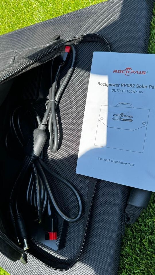 100W Portable Solar Panel Charger with Kickstand & Anderson Connector