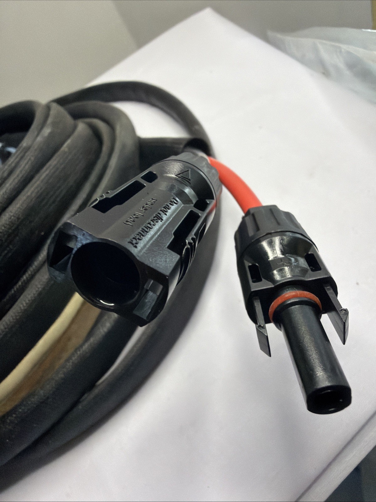 10 AWG Solar Panel Extension Cable PV Wire Solar Connectors Pair Black Red