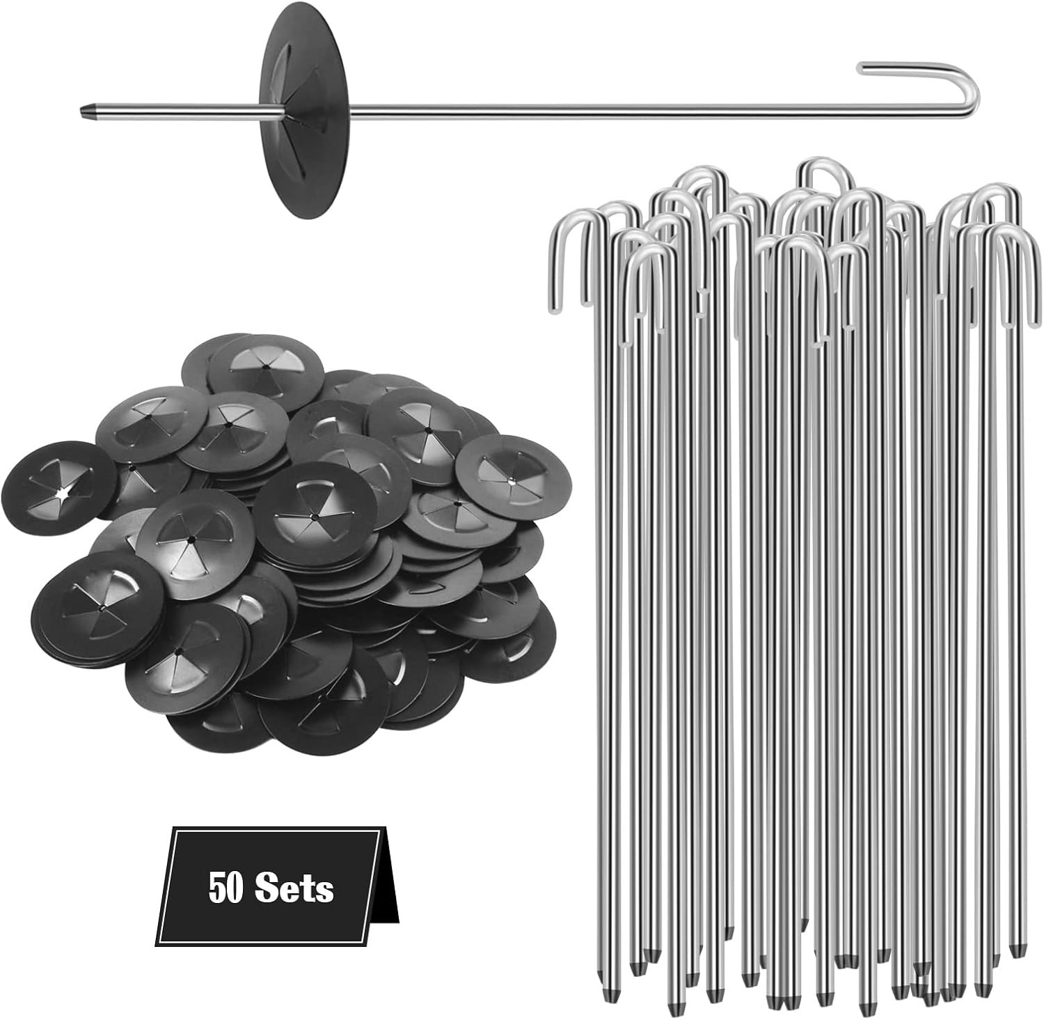 Solar Panel Bird Guard Fastener, 50 Sets Critter Guard Clips for Attaching Wire