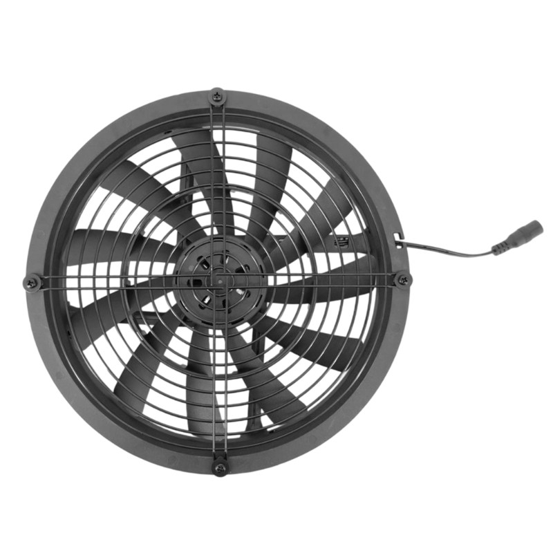 Solar Ventilation 9.8 Inch Fan with Detachable ABS Housing Easy Maintenance
