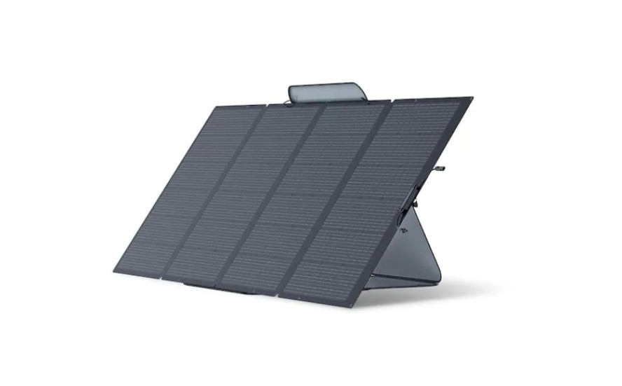 EcoFlow 400-Watt Monocrystalline Silicon Portable Solar Panel with 48-Volt Outp-