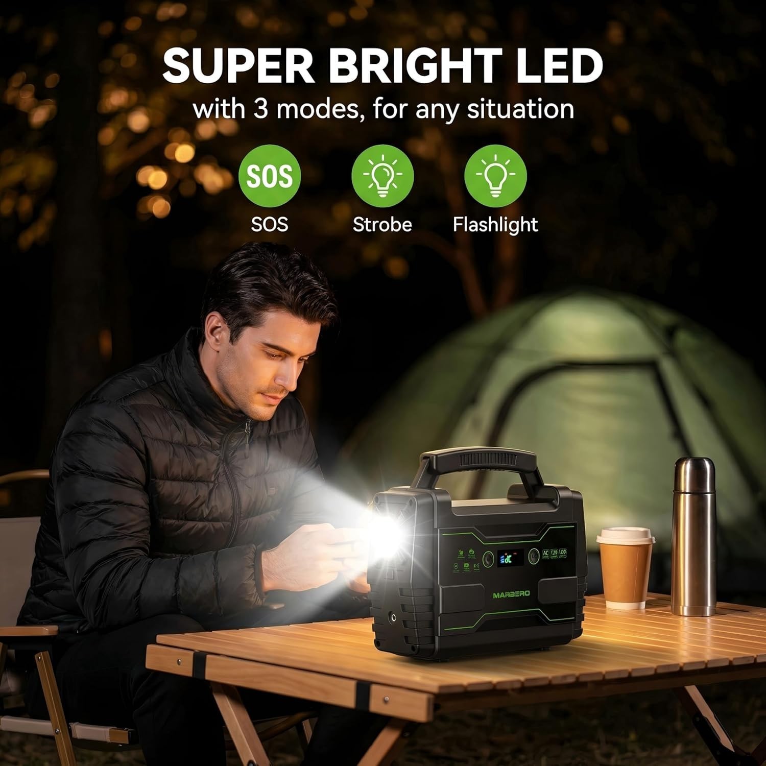 Lightweight 155Wh Solar Generator – Fast QC 3.0 USB Charging