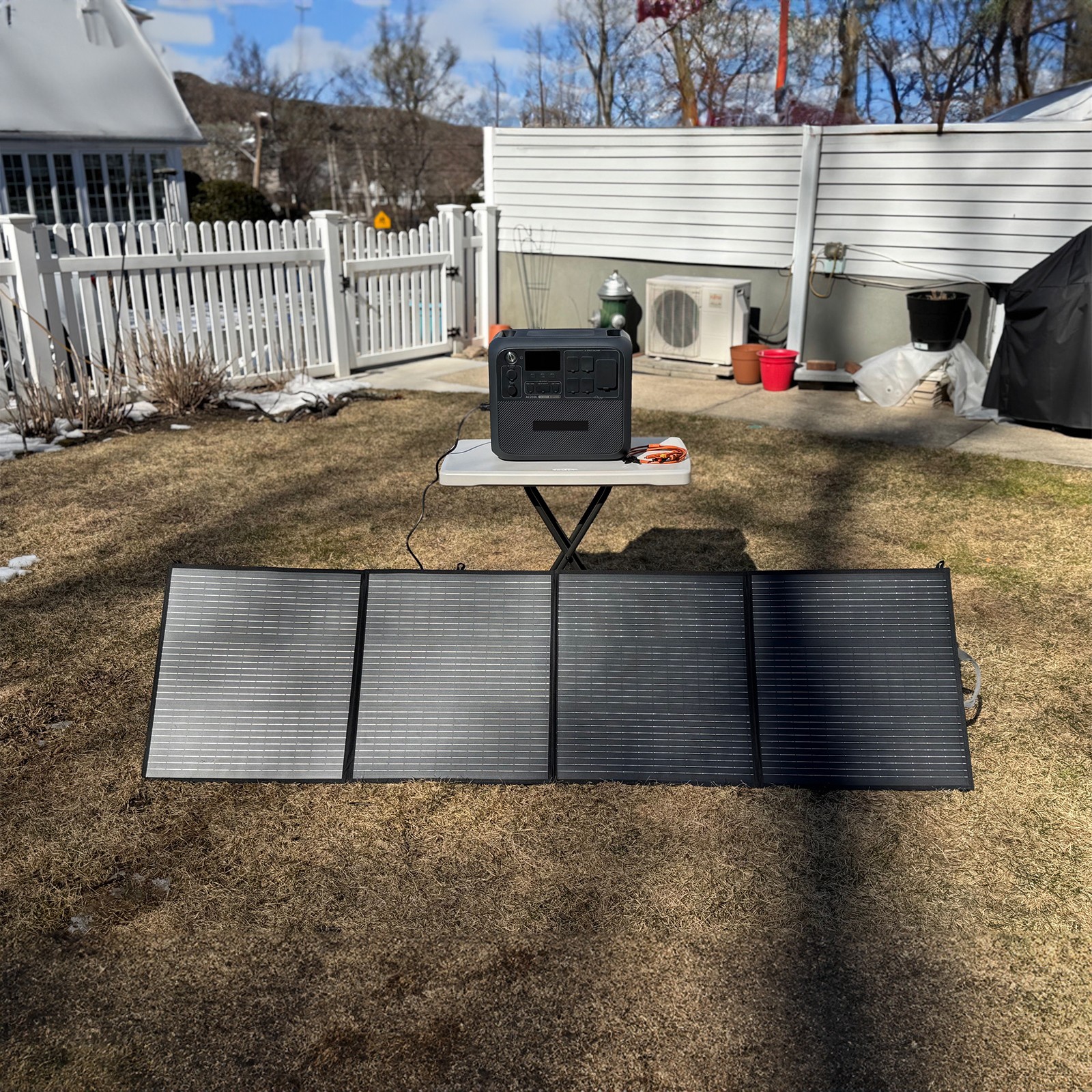Camping Solar Panel 220W Black for EcoFlow 1024Wh DELTA 3 Classic Power Station
