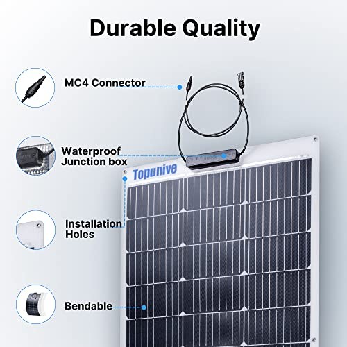 2PCS 100W 12V Solar Panel 9BB Monocrystalline Cell 12 Volt Semi 2x100W Flexible