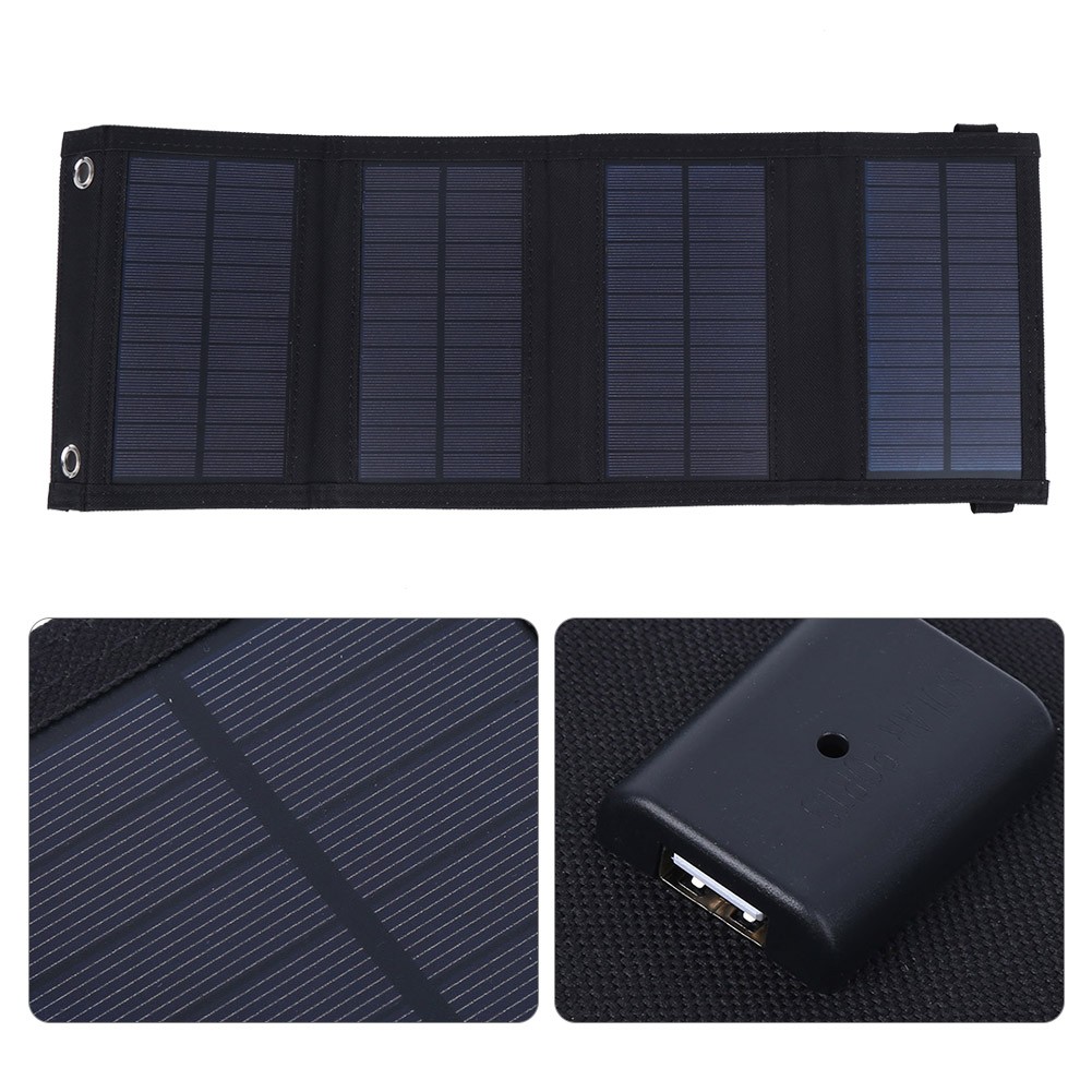 10W 5.5V Portable Solar Panel Folding Charger Board For Outdoor Travel Camping