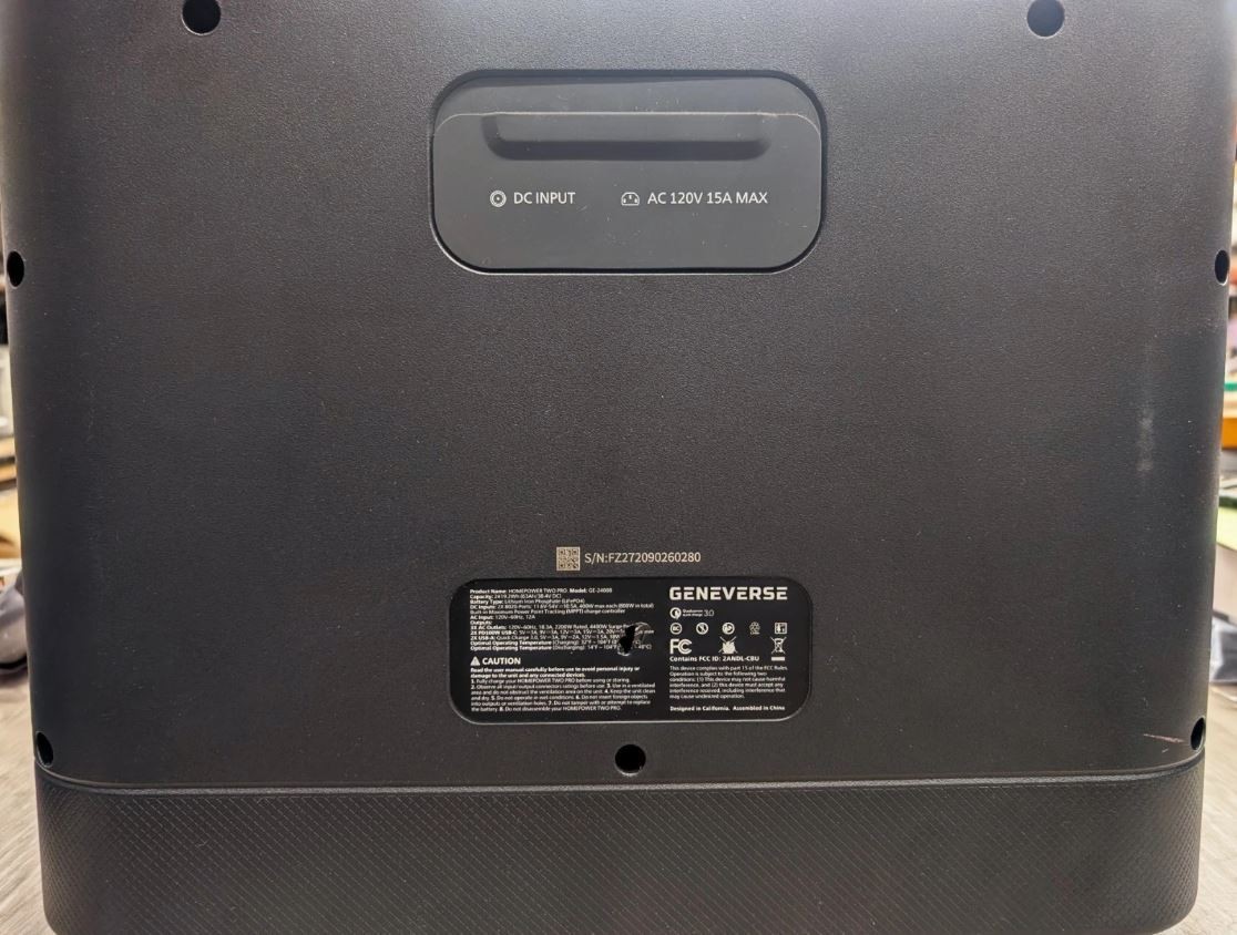 Geneverse 2419Wh LiFePO4 Portable Power Station TWO PRO- FOR PARTS