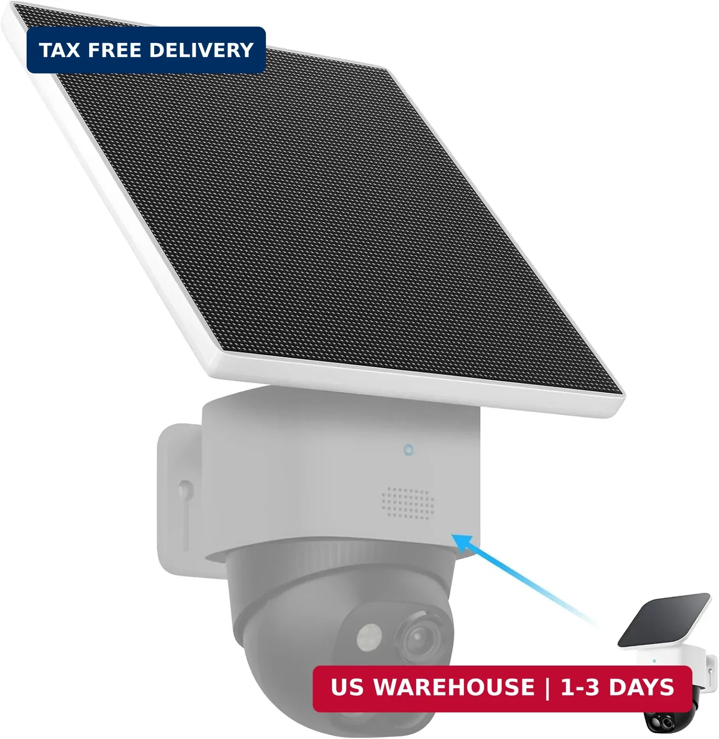 5W Solar Panel for eufy Security SoloCam S340, Higher Output Replacement for Ori