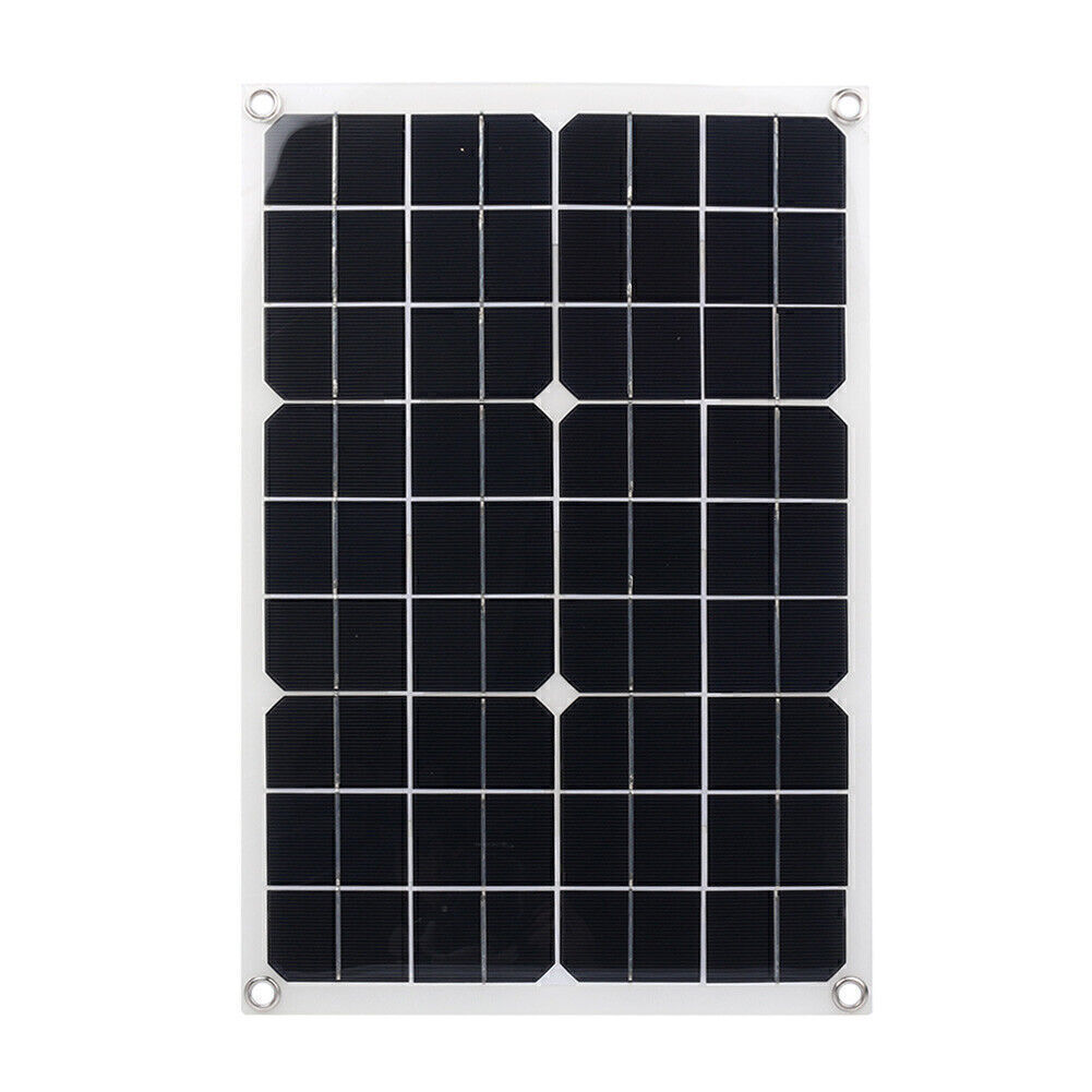 20W Flexible Solar Panel Battery Charger Motorhomes Boats Roof Car Camping 18V