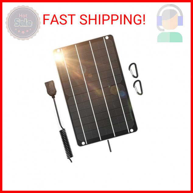 6W Solar Panel, 5V/1A Mini USB Solar Panel,IP67 Waterproof Monocrystalline Modul