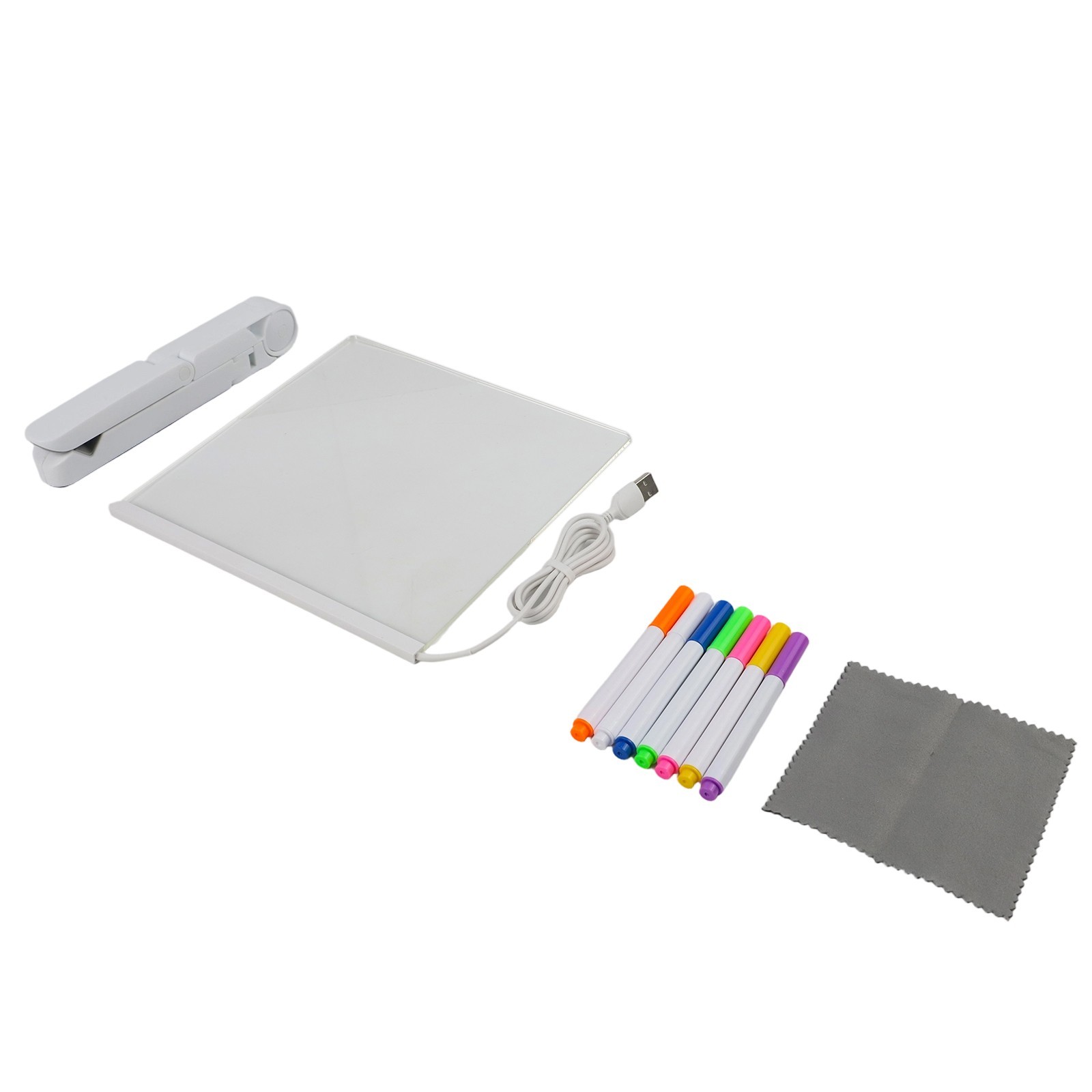 LED For Kids Drawing Board DIY Kit with Pens and Bracket for Creative Fun