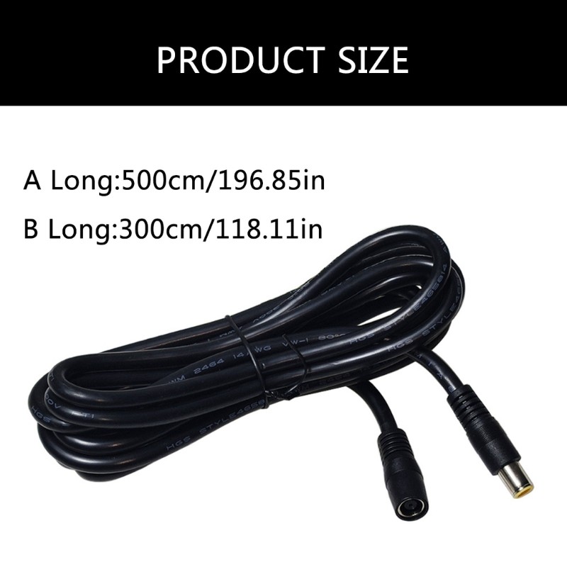 Heavy Duty Solar Cable DC8mm Male to Female Cable for Energy Storage Devices
