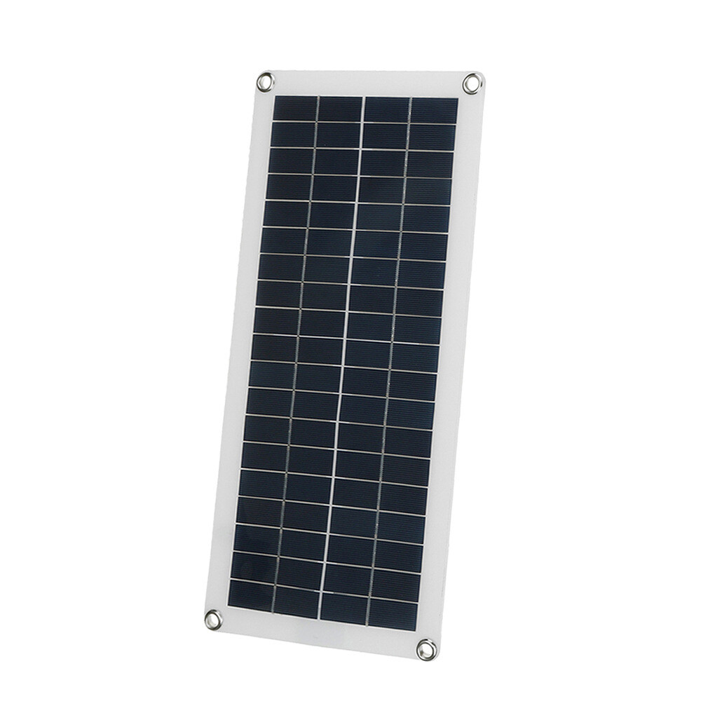 10W 18V Outdoor Solar Panel Charger USB Power Supply Kit For Phone Car RV Boat