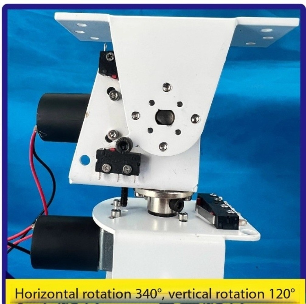 DC Dual-Axis Pan-Tilt Head Solar Tracking Surveillance All-Metal X-Axis Y-Axis