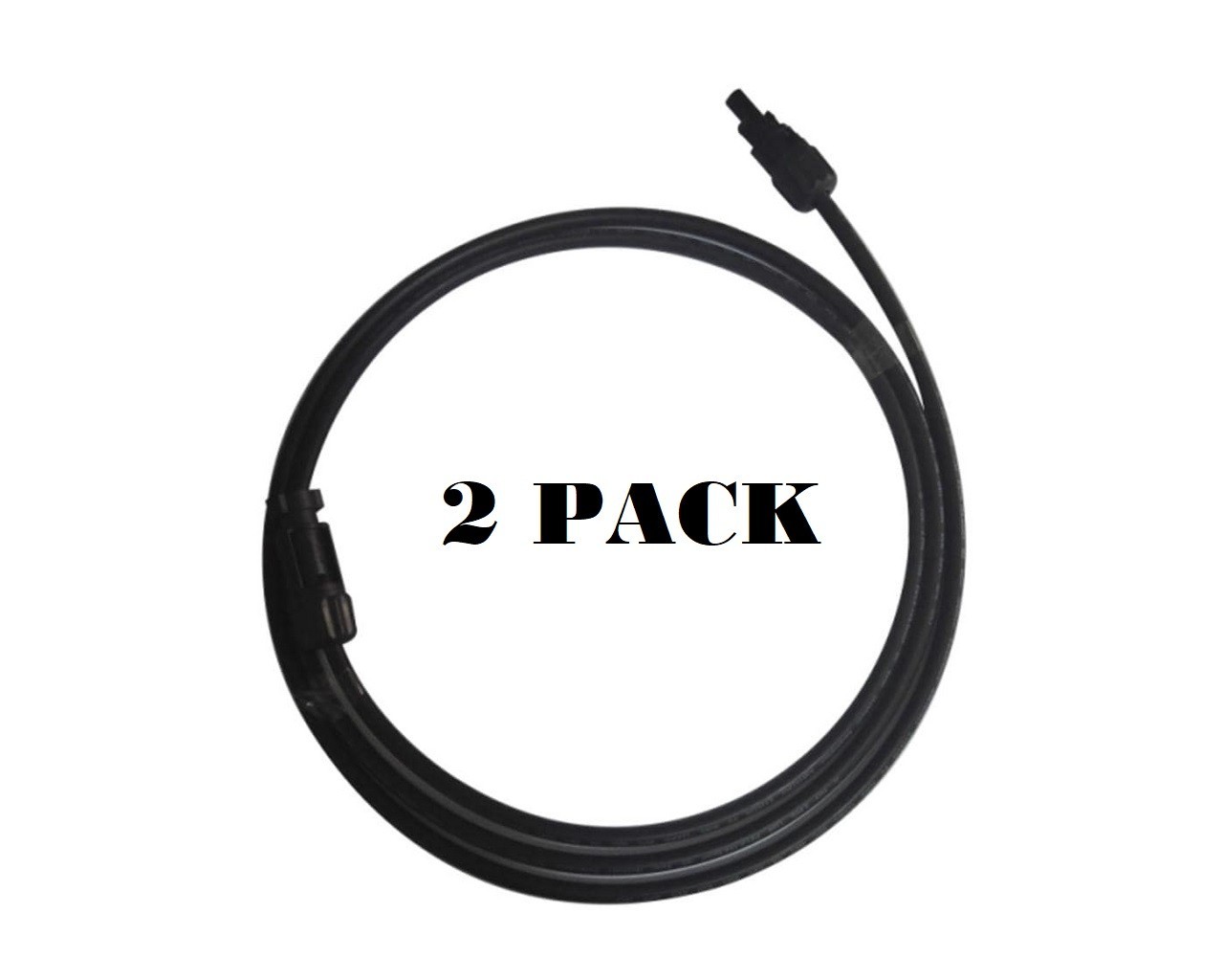 2 Pack – Hoymiles Solar Panel 3′ DC Power Extension Cable 1m for Microinverters