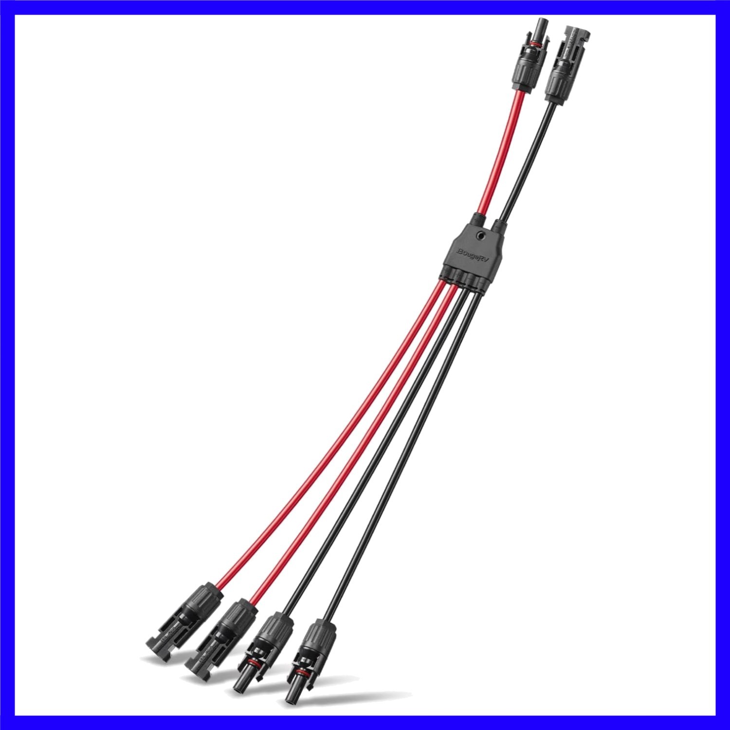 Solar Parallel Connectors for 2 Solar Panels, 2 to 4 Y Branch 10AWG Adapter S…
