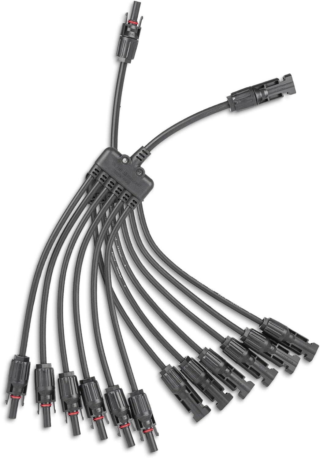 Solar Panel Connector 6 to 1 Solar Y Branch Solar Panel Splitter 6Way Solar P…